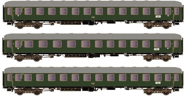 Kato HobbyTrain Lemke H43034 - 3pc Passenger Coach Set D83/41